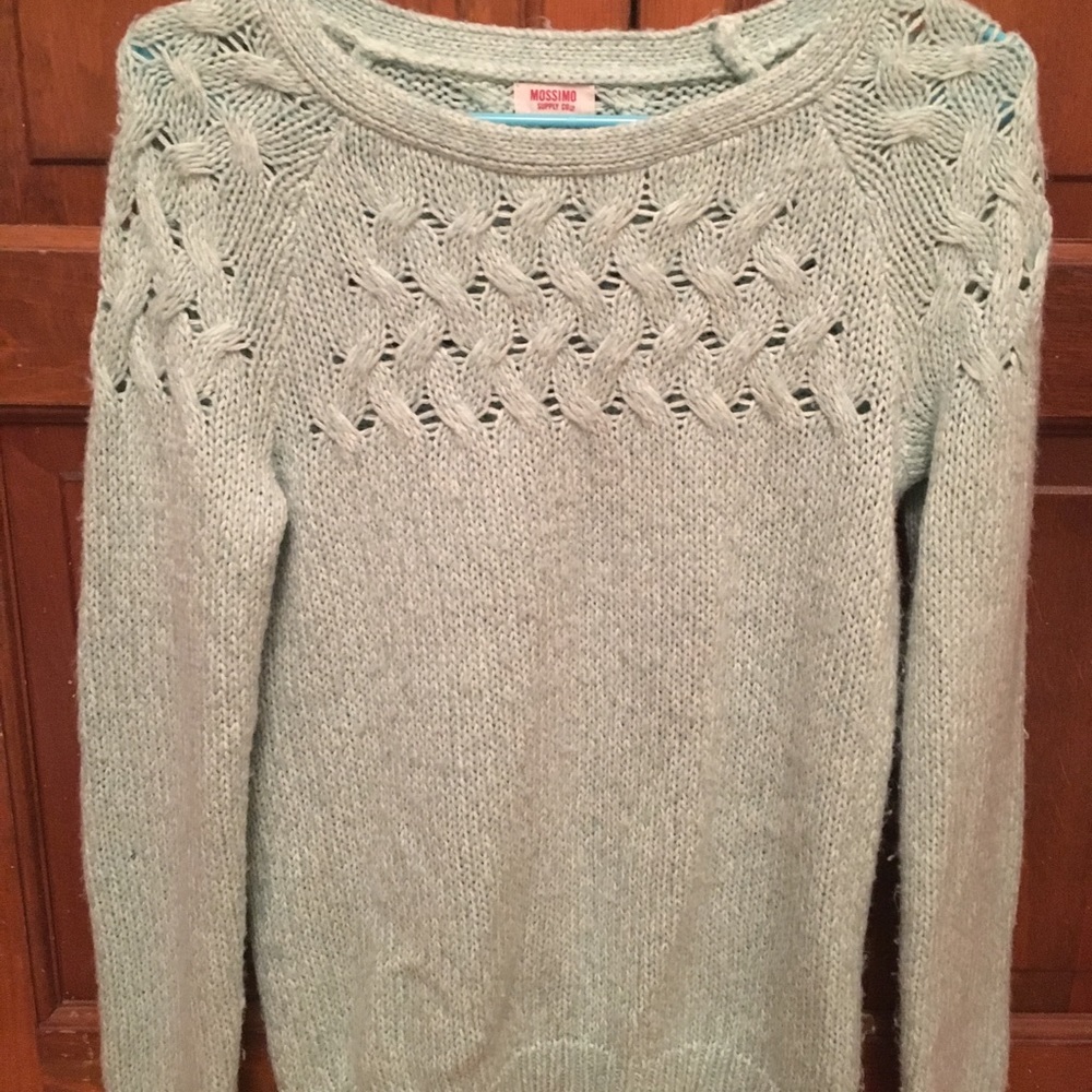 Lightly Sparkled Mint Sweater